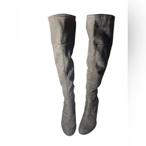 Marc Fisher Charcoal Over-the-Knee Boots